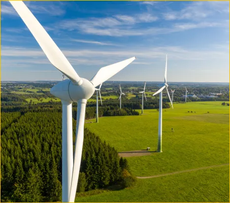 風力発電はCO2排出量が非常に少なく発電効率が高い発電方法です